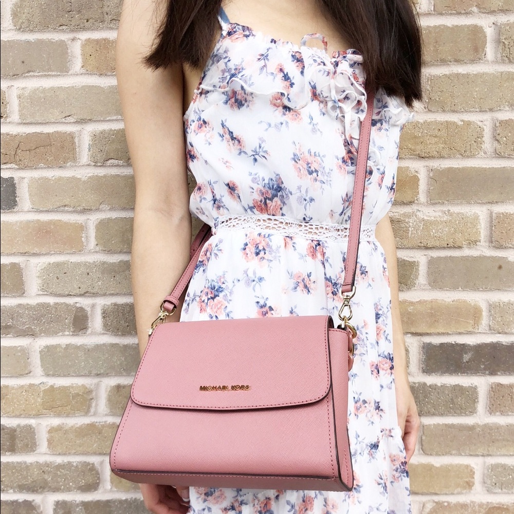 Gaby’sBags👜💕-NWT Michael Kors Purse Rose Pink - Picture 6 of 8